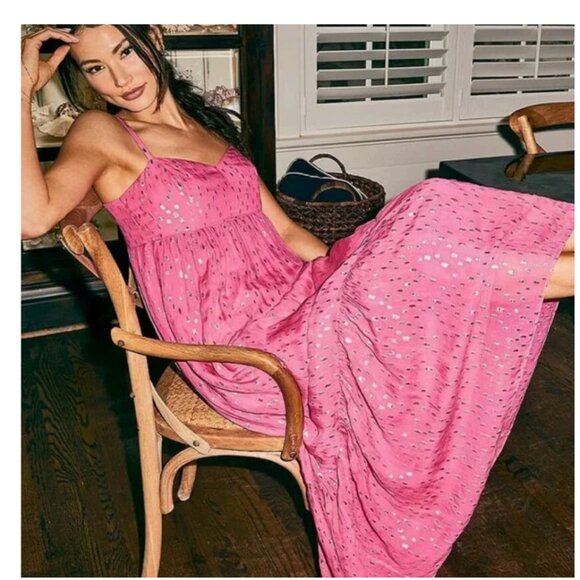 Lilly Pulitzer Hiedi Maxi Dress Aura Pink Size 4 - Picture 4 of 11